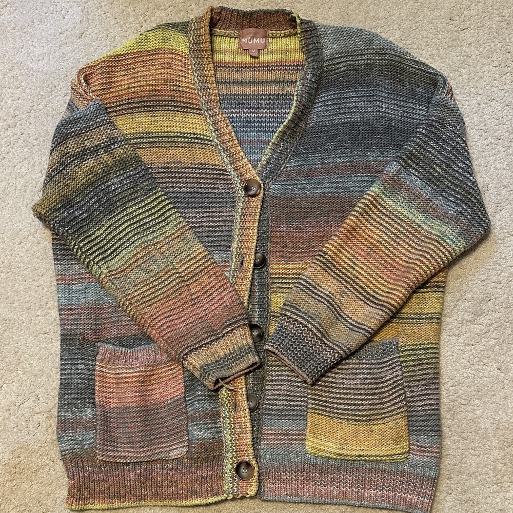 Show Me Your MuMu Earthy Tones Knit Cardigan